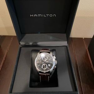 Hamilton Jazzmaster Auto Chrono, lightly worn, well kept, box included.